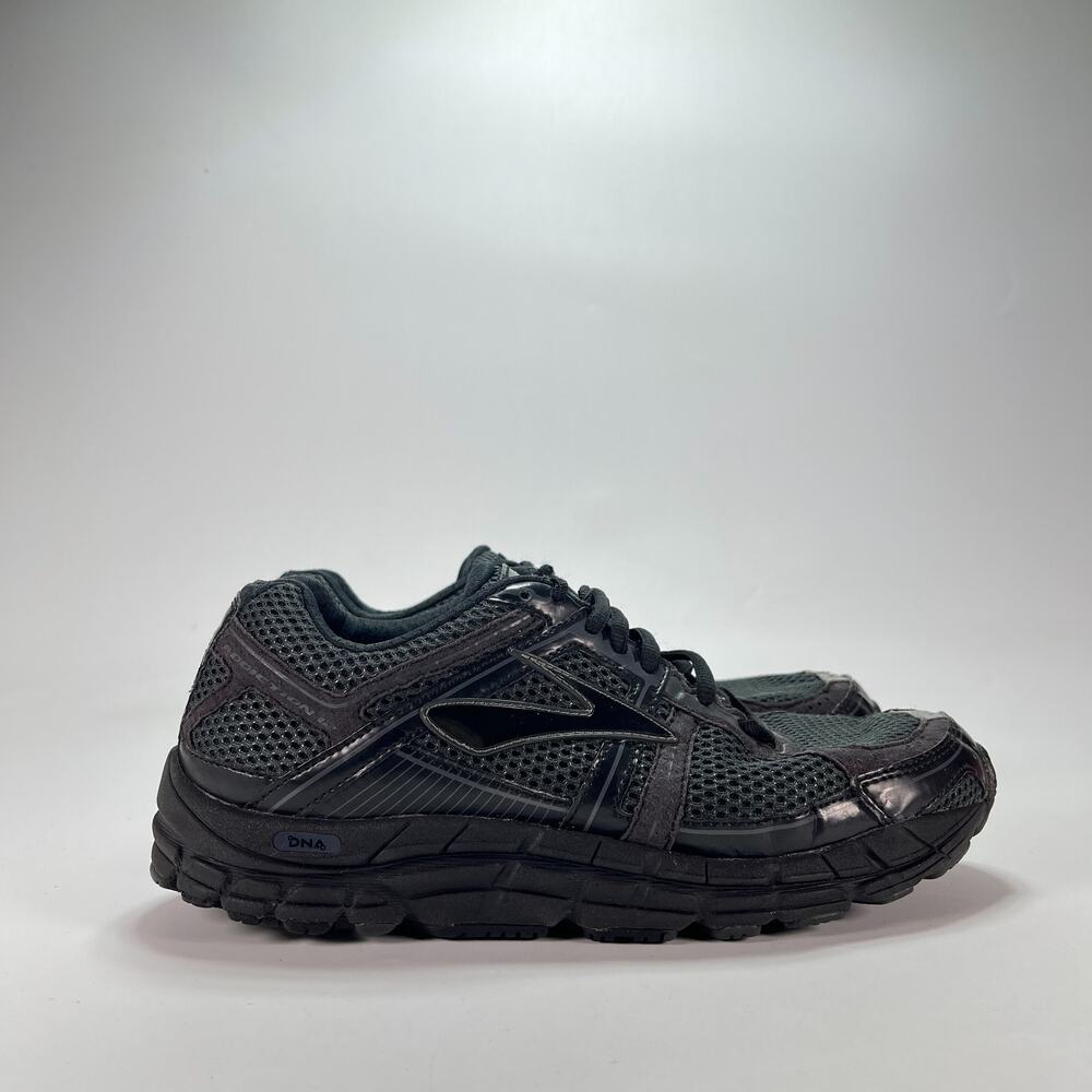 Brooks Addiction 12 Wide Black Athletic Running Shoes 1101962E068 Men's Size 8